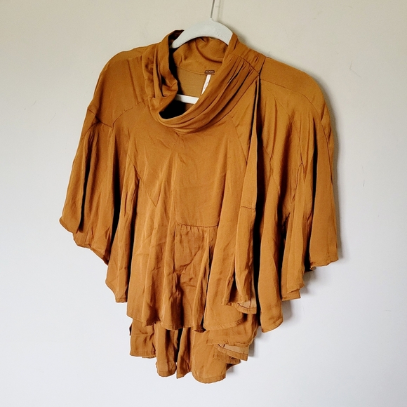 Free People Flowy Wrap Blouse - Picture 2 of 6